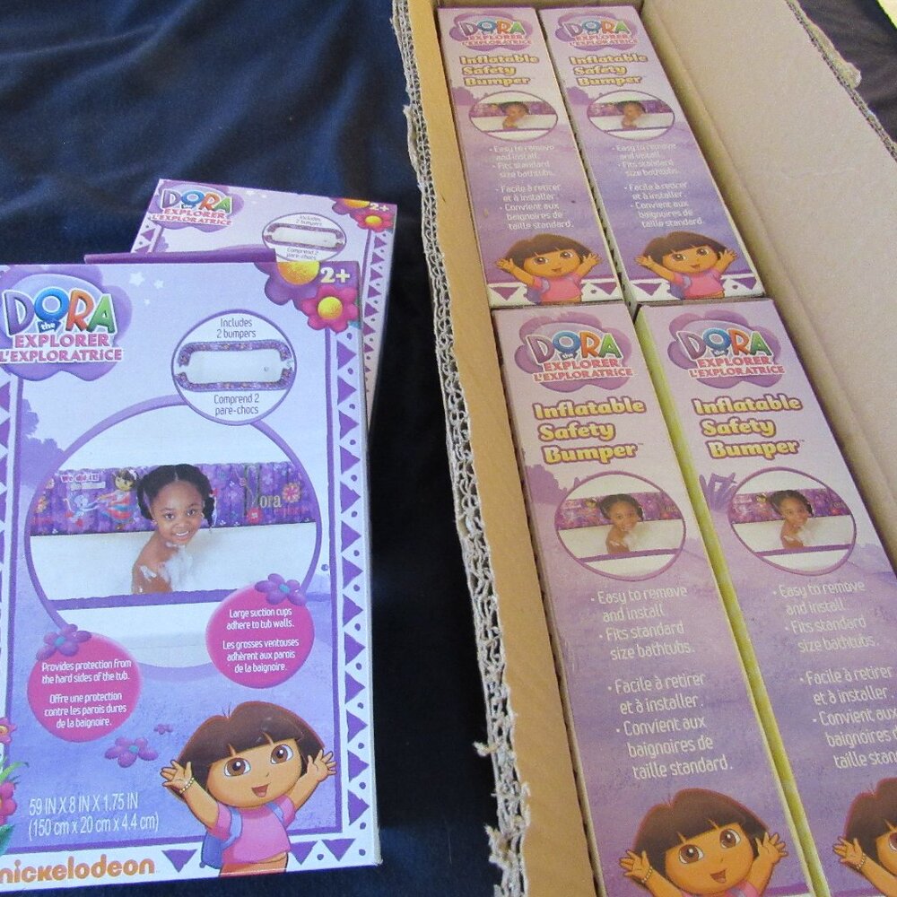 A Set of Dora the Explorer Tub Bumpers.